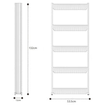 Load image into Gallery viewer, Slide Out Kitchen Trolley Rack Holder Slimline Storage 3 / 5 Shelves on Wheels