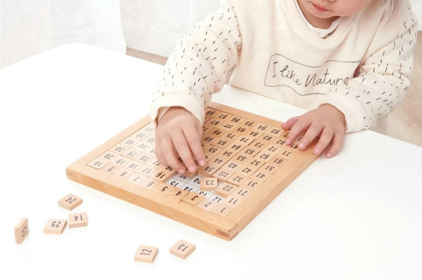 Wooden Hundred Board Game 1 To 100 Consecutive Numbers Educational Toy