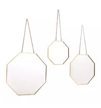 Load image into Gallery viewer, Set of 3 Octagonal Mirrors