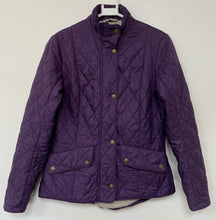 Load image into Gallery viewer, Barbour Flyweight Cavalry Purple Quilted Jacket Womens Ladies Size 10