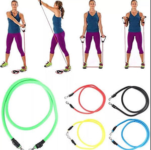 Resistance Bands Workout Exercise Set 11PCs Training Tubes Crossfit Yoga Fitness