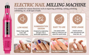 All-in-One Nail Manicure Kit with Lamp and Drill