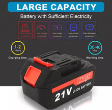 Load image into Gallery viewer, 8 inch Cordless Mini Chainsaw 8” with 2 Batteries