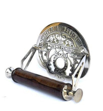 Load image into Gallery viewer, Antique Style Toilet Roll Holder Brass/Silver Retro Vintage