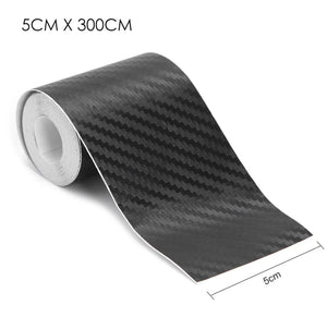 3M Carbon Fiber Car Sticker Door Sill Protector Scuff Plate Trim