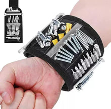 Load image into Gallery viewer, Magnetic Wristband Toolkit Wrist Band Tool Storage Bracelet Screw Holder Belt