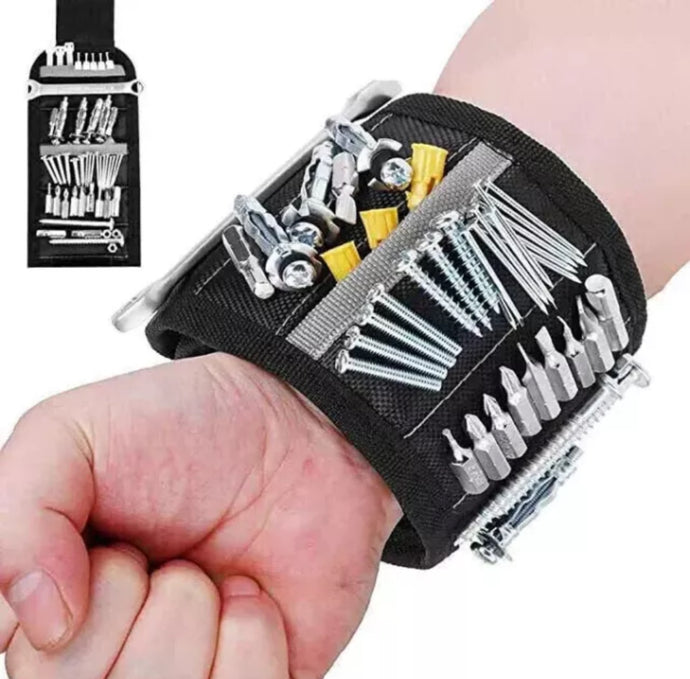 Magnetic Wristband Toolkit Wrist Band Tool Storage Bracelet Screw Holder Belt