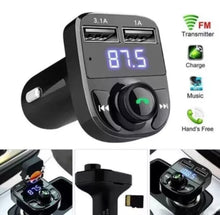 Load image into Gallery viewer, Car Bluetooth FM Transmitter MP3 USB Charger Adapter