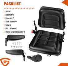 Load image into Gallery viewer, Universal Tractor / Forklift Seat with Safety Belt