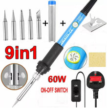 Load image into Gallery viewer, 60W Adjustable Temperature Soldering Iron Kit