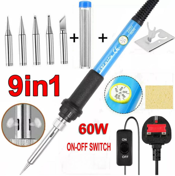 60W Adjustable Temperature Soldering Iron Kit