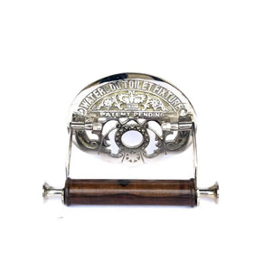 Antique Style Toilet Roll Holder Nickle Chrome Retro Vintage