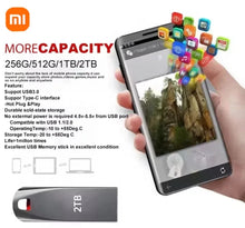 Load image into Gallery viewer, 2TB USB 3.0 Memory Stick Metal Flash Pen Drive Data Storage