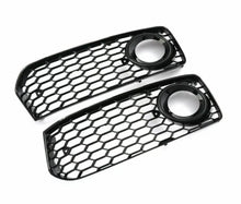 Load image into Gallery viewer, RS5 Style Honeycomb Fog Light Grille Cover For Audi A5 S5 B8 S-Line 2008-2012