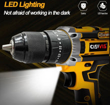 Load image into Gallery viewer, 21V Cordless Drill Combi Screwdriver Set with 2 Batteries