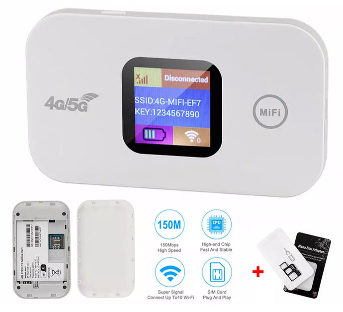 Portable Unlocked 4G LTE Wireless WiFi Router Mobile Broadband LCD Hotspot