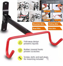 Load image into Gallery viewer, Wall Mounted Bike Storage Rack Bicycle Holder