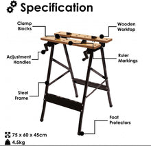 Load image into Gallery viewer, DIY Folding Foldable Trestle Work Bench Workbench 100kg