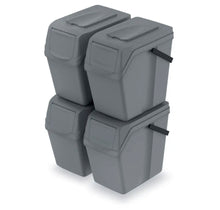 Load image into Gallery viewer, Sorting Waste Recycling Bin Stackable with Handle 25L