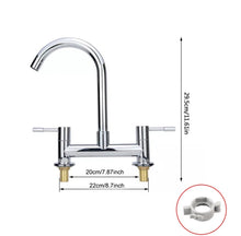 Load image into Gallery viewer, Chrome Kitchen Sink Mixer Tap Faucet
