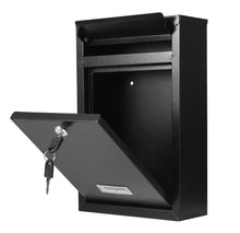 Load image into Gallery viewer, Post Box Letter Mail Box Steel Lockable Wall Mounted With Key