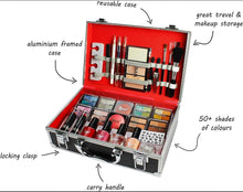 Load image into Gallery viewer, 76pc Vanity Case Beauty Cosmetic Set Travel Make Up Box