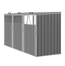 Load image into Gallery viewer, Metal Wheelie Bin Shelter Shed Storage Cover for 1, 2, 3 or 4 Bins