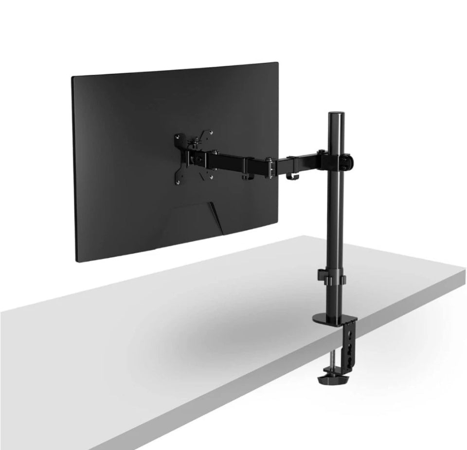 Fully Adjustable Single Arm Monitor Mount Desk Stand 13”-32”