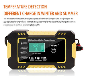 Car / Motorbike Battery Charger 12V LCD Display