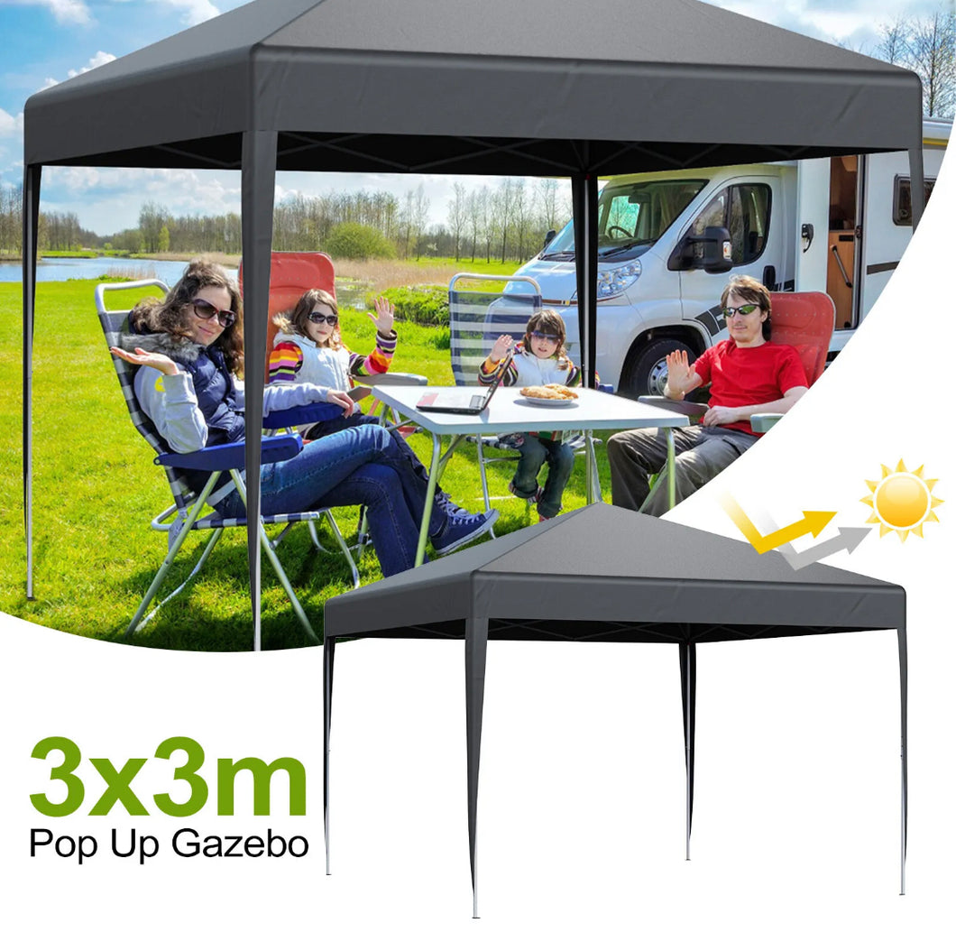 3x3 Metre Pop up Gazebo Marquee Waterproof Garden Outdoor Canopy