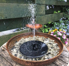 Load image into Gallery viewer, Solar Powered Fountain Water Pump Floating Birdbath