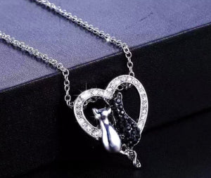 Cats Heart Neckless • Perfect Gift 💝