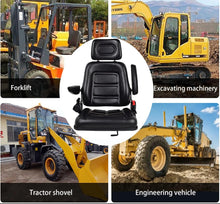 Load image into Gallery viewer, Universal Tractor / Forklift Seat with Safety Belt &amp; Armrest