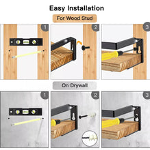 Load image into Gallery viewer, Wooden Wall Mounted Floating Shelves