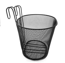 Load image into Gallery viewer, Bike Bicycle Handlebar Carry Basket Shopping Metal hook Black Storage