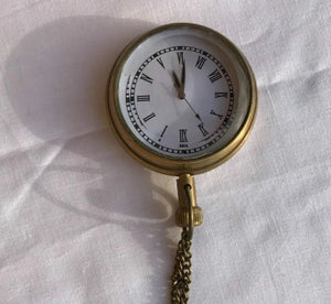 Antique Style Analog Pocket Watch in Velvet Box NEW