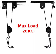 Load image into Gallery viewer, 20KG Bicycle Bike Ceiling Hanger Lift Pulley Hoist Garage Rack