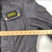 Load image into Gallery viewer, Barbour International Women’s Quilted Polarquilt Jacket Grey Ladies Size 12