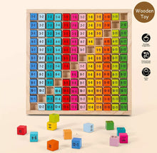 Load image into Gallery viewer, Wooden 1-12 Times Table 145pc Board for Kids 3+ Educational Toy