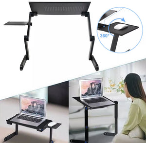 Folding Laptop Stand Riser Tray Table Desk Adjustable