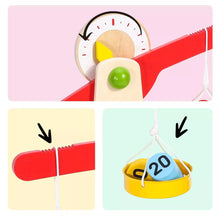 Load image into Gallery viewer, Wooden Balancing Counting Weighing Scale Educational Toy for Kids 3+