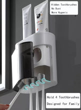 Load image into Gallery viewer, Automatic Toothpaste Dispenser Covered Toothbrush Holder