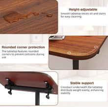 Load image into Gallery viewer, Adjustable C Shaped Side End Coffee Laptop Table