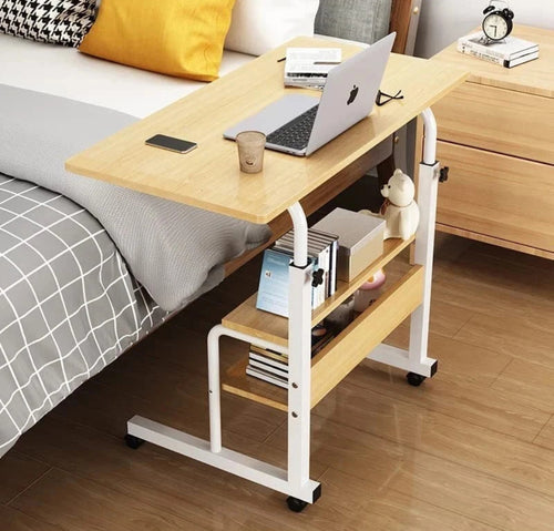Height Adjustable Overbed Table Over Bed Laptop Desk