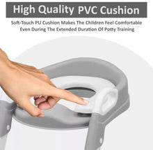 Load image into Gallery viewer, Child Toilet Seat And Ladder Toddler Training Step Up Easy Fold