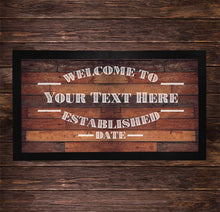 Load image into Gallery viewer, Personalised Home Bar Kit • Runner, Metal Sign, 4 Drinks Coasters Set