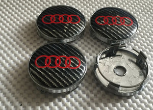 4 x Centre Caps for Audi Alloy Wheels 60mm