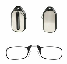 Load image into Gallery viewer, Nose Clip On Foldable Reading Glasses Key Ring/Wallet