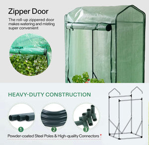 Mini Greenhouse Tomato Plant Grow Gable Top