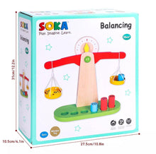 Load image into Gallery viewer, Wooden Balancing Counting Weighing Scale Educational Toy for Kids 3+